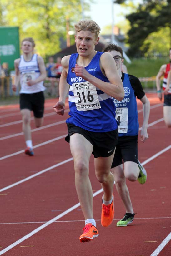 800 metres, 2021 North East Grand Prix No. 2, Monkton, Wednesday, May 19th. Photo: David T. Hewitson/Sports for All Pics